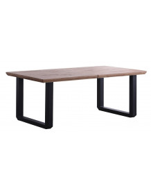MATIKA - Top dining table in brown/grey oak