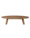 GROENLAND - Oval wood coffee table 140