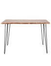 KITCHEN - Table haute en bois d'Acacia L130