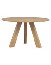 RHONDA - Round wooden dining table L129