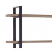 MATAKI - Étagère haute bois et acier noir loft