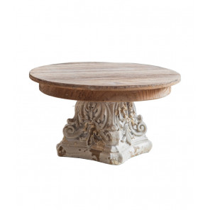 VICTORIA - Présentoir de table en bois blanc