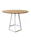HEXAGONE - Round wooden dining table D100