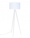 TRIPOD - Lámpara de pie escandinava de madera blanca