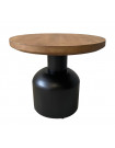 PLOT - Wood and gray Steel Coffee Table D60