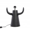 BILLY BOB - Lampe en terracotta noir à cordes H60
