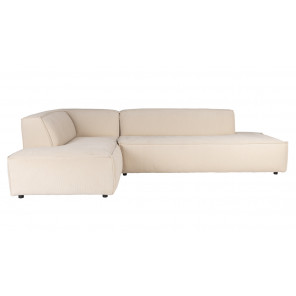 FAT FREDDY - Large natural left corner comfortable sofa