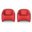 BLOW - 2 fauteuils rouges