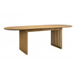 BARLET - Table de repas extensible ovale en bois de chêne L 200