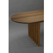 BARLET - Oval extendable walnut dining table Dutchbone