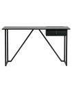 JULIUS - Schreibtisch aus Holz und Stahl schwarz L126