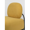 POLLY - Origineller Sessel aus gelbem Stoff