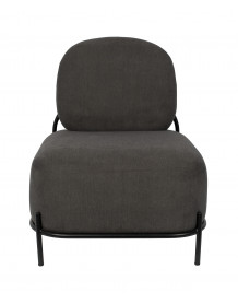 POLLY - Origineller Sessel aus grauem Stoff