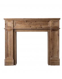 MANOIR - White Pine Wood Fireplace Mantel