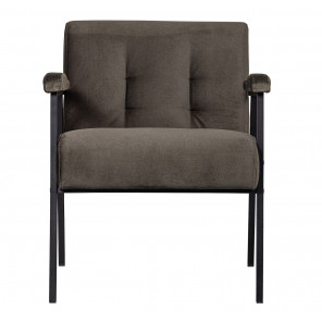 SCOUT - Green velvet armchair