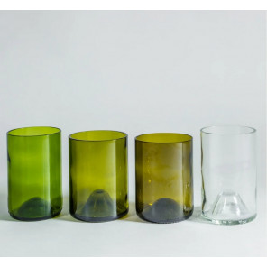 ECO - 4 Long drink glasses mixed colors