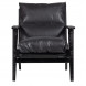 HOUSTON - Sessel aus Leder, schwarz