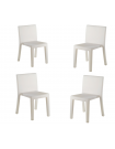 JUT - Ensemble de 4 chaises Vondom