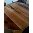 SHELLY - Table basse en bois et acier blanc bois dimensions