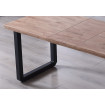 MATIKA - Ausziehbarer Esstisch aus Holz und Stahl