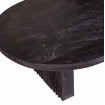 BAROC - Round black coffee table