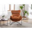 Fauteuil velours ornage Easy