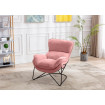 Fauteuil Easy velours rose
