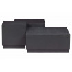 PIM - Set aus 3 quadratischen Couchtischen aus schwarzem Holz