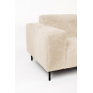 QUADRO - 2-Sitzer-Sofa in weichem Creme-Stoff L206