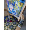 ESPERANZA - Sillón bergere tapizado azul 