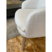 FLOCON - White Faux Fur Armchair