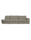 FAMILY - 3 seaters left hand rounded light grey