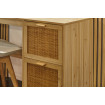 JAVA - Wooden and rattan desk