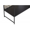 FONS -High storage cabinet in black metal and wood