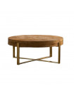 NEBRASKA - Gold D82 round coffee table