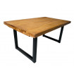 Mesa de comedor extensible de madera