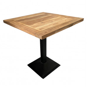 BALI - Mesa de comedor de madera y acero l70