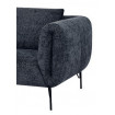 ABYSSE - 3-Sitzer-Sofa aus anthrazitfarbenem Stoff