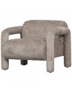 LENNY - Design-Sessel aus beigem Samt