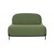 POLLY - Kleines Sofa aus Stoff, grün