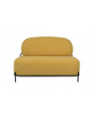 POLLY - Piccolo divano in tessuto giallo