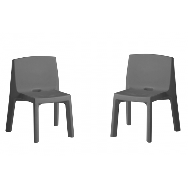 Q4 - Lote de 2 sillas de exterior Slide