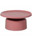 DUUK - Tavolino rotondo in alluminio rosa D 74