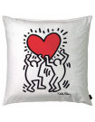 Hombres con cojín de corazón de Keith Haring 