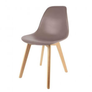 Chaise design Pop taupe