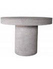 BETON - Table repas ronde grise