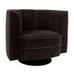 Lounge-Sessel Flower schwarz