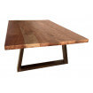 Table salon bois acier