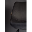 Dutchbone silla de diseño de terciopelo gris