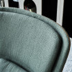Fauteuil salon moderne Rockwell vert